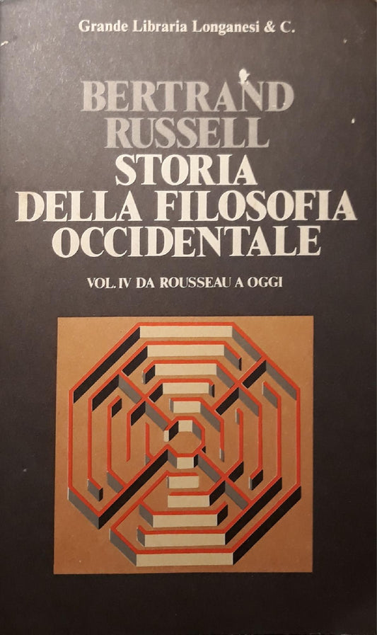 Storia della filosofia occidentale (vol.IV da Rousseau a oggi) - copertina