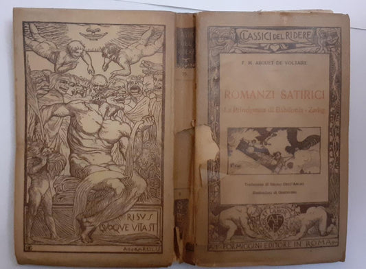 Romanzi satirici La principessa di Babilonia Zadig - copertina