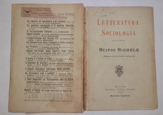 Letteratura e sociologia Saggi postumi - copertina