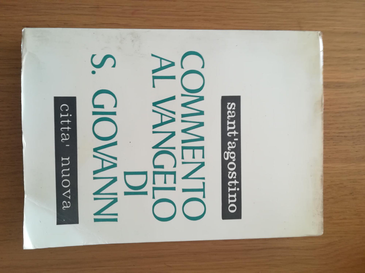 Commento al vangelo di San Giovanni. Volume primo - copertina