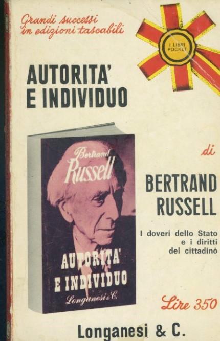 Autorità e individuo - copertina