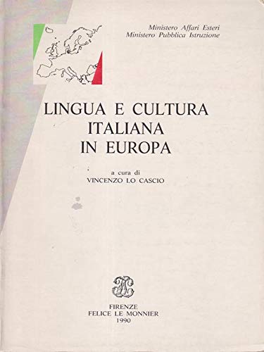 Lingua e cultura italiana in Europa - copertina