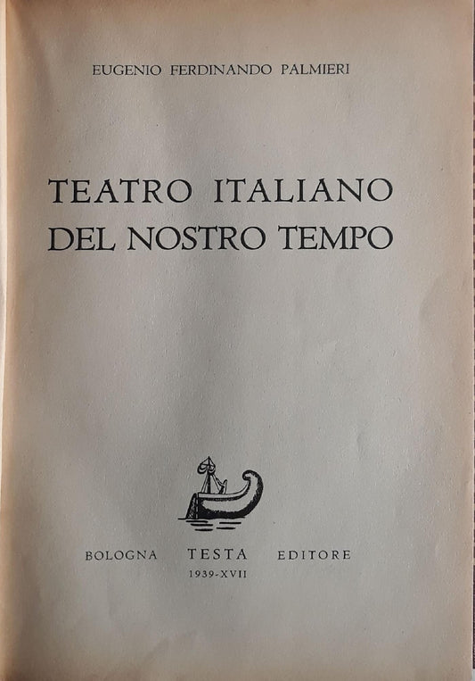 Teatro italiano del nostro tempo - copertina