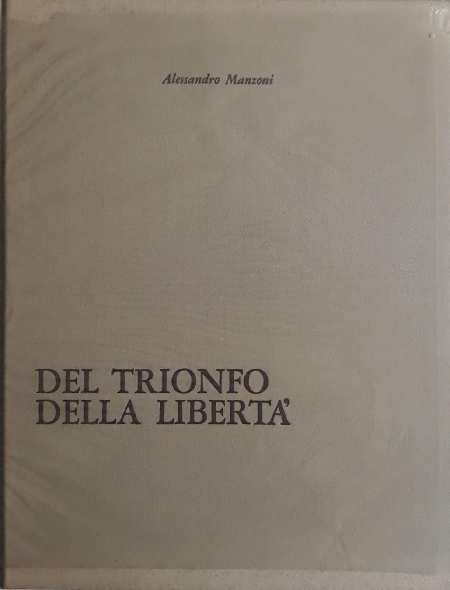 Del trionfo della libertà - copertina