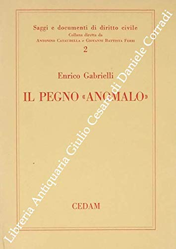 Il pegno "anomalo" - copertina