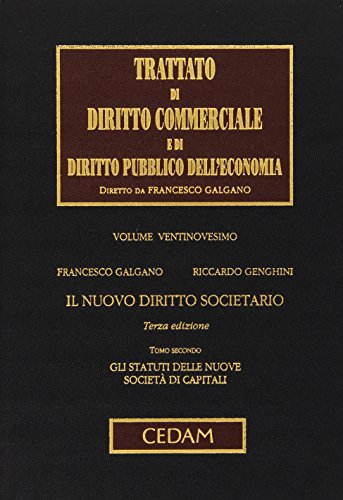 Trattato di Diritto Commerciale e di Diritto Pubblico dell'Economia. Il nuovo diritto societario: Vol. 29/2 - copertina