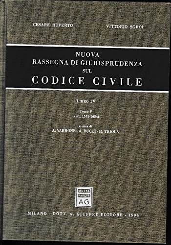 Nuova rassegna di giurisprudenza sul Codice civile. Artt. 1571-1654 (Vol. 4/5) - copertina