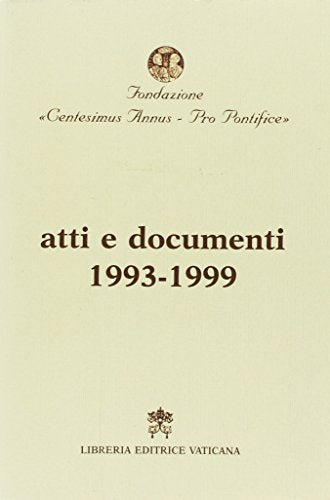Atti e documenti (1993-1999) - copertina