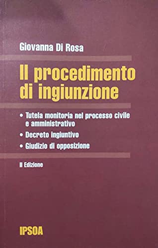 Il procedimento di ingiunzione - copertina