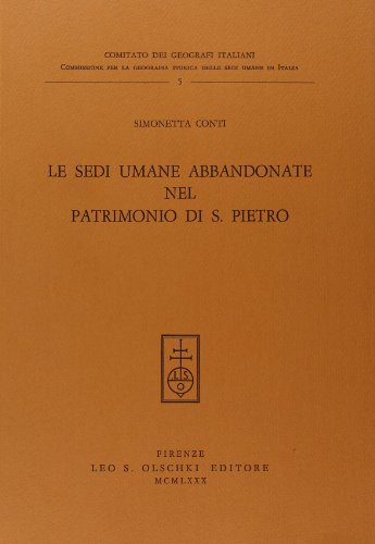 Le sedi umane abbandonate nel patrimonio di San Pietro - copertina