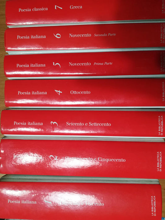 Poesia italiana dal Vol. 1 al Vol. 7 - copertina