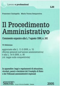 Il procedimento amministrativo - copertina