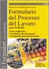 Formulario del processo del lavoro. Con CD-ROM - copertina