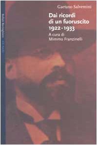 Dai ricordi di un fuoruscito 1922-1933 - copertina