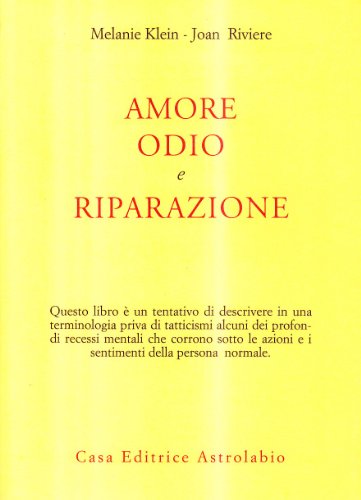 Amore, odio e riparazione - copertina