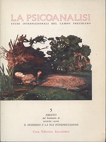 La psicoanalisi. Amleto (Vol. 5- Aprile 1989) - copertina