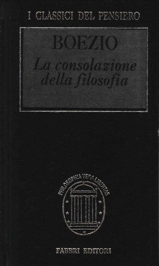 La consolazione della filosofia - copertina