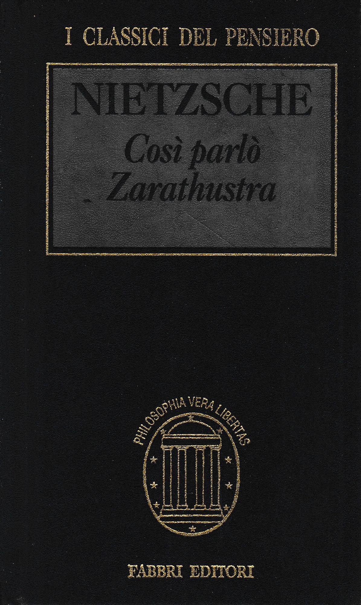 Così parlò Zarathustra - copertina