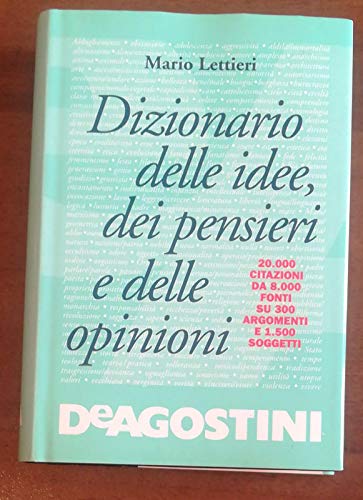 Dizionario delle idee, dei pensieri e delle opinioni - copertina