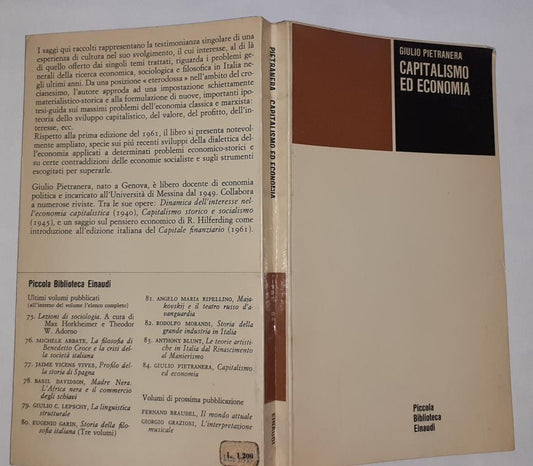 Capitalismo ed economia - copertina
