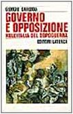 Governo e opposizione nell'Italia del dopoguerra (1947-1960) - copertina