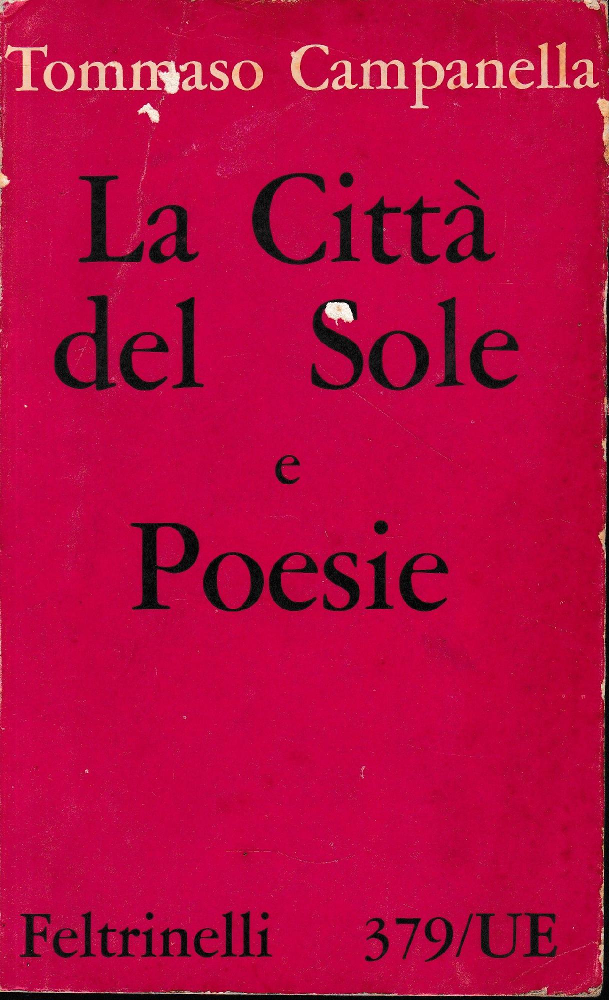 La città del sole e Poesie - copertina