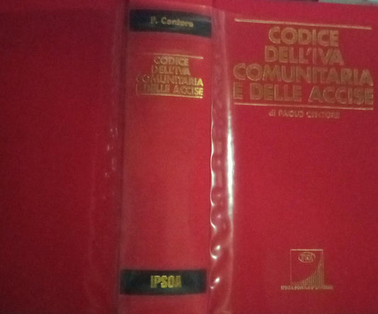Codice dell'iva comunitaria e delle accise - copertina