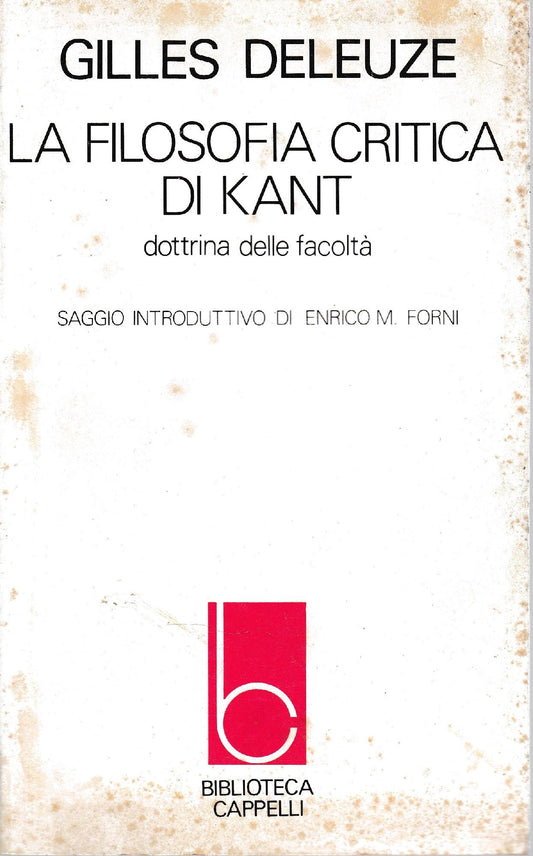 La filosofia critica di Kant - copertina