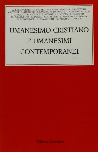 Umanesimo cristiano e umanesimi contemporanei - copertina