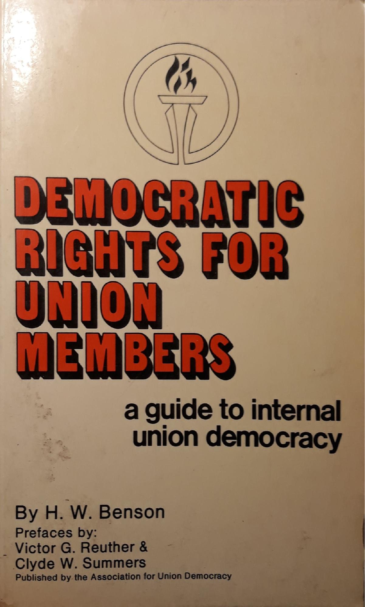 Democratic rights for union members - copertina