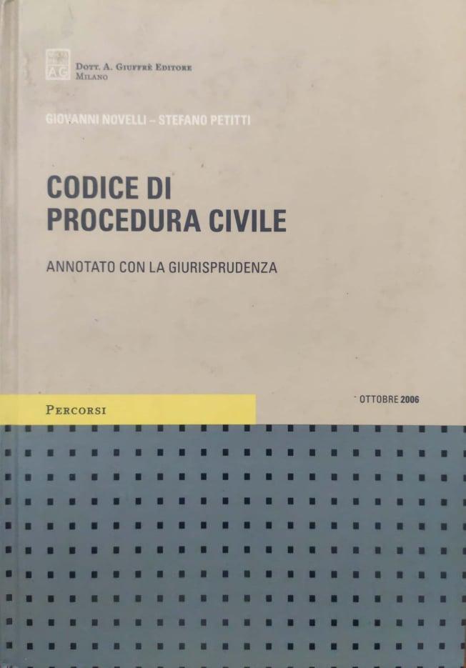 Codice di procedura civile, annotato con la giurisprudenza - copertina
