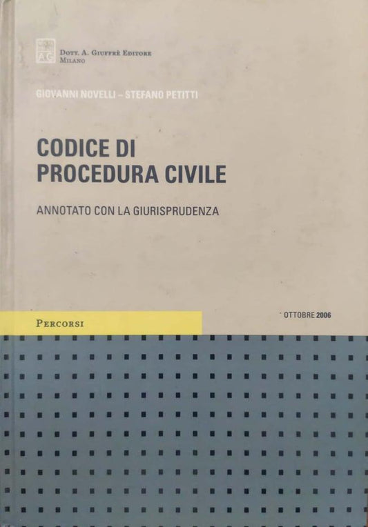 Codice di procedura civile, annotato con la giurisprudenza - copertina