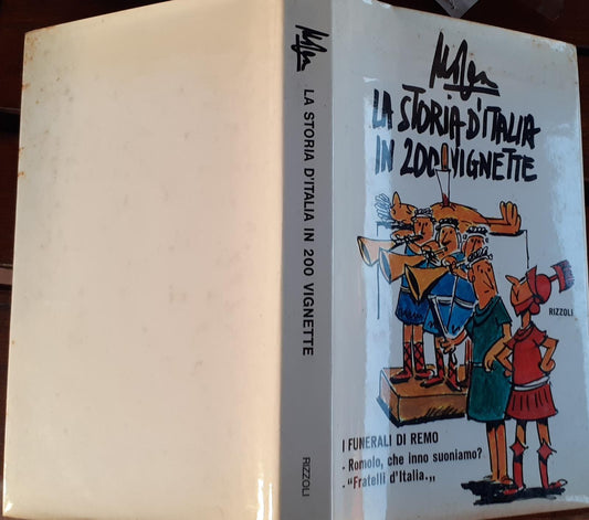 La storia d'Italia in 200 vignette - copertina