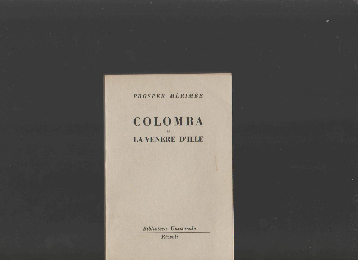 Colomba e la venere d'Ille - copertina