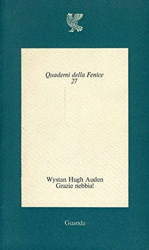 Grazie nebbia! Testo a fronte - copertina