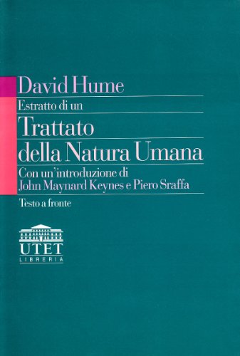 Estratto di un Trattato della natura umana - copertina