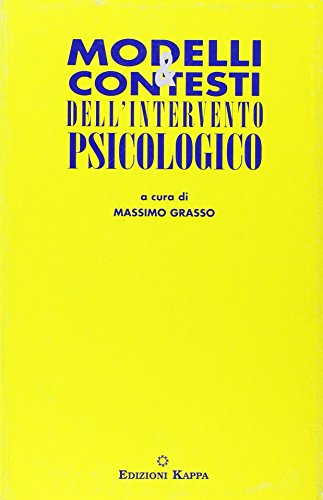 Modelli e contesti dell'intervento psicologico - copertina
