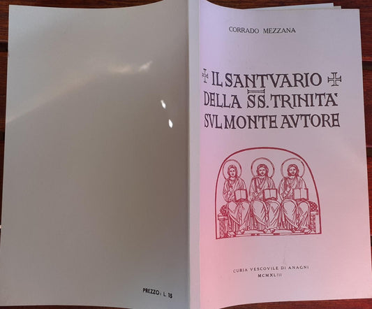 Il Santuario della SS. Trinità  sul Monte Autore - copertina