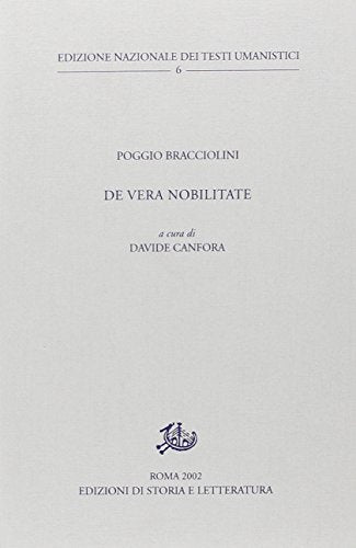 De vera nobilitate - copertina