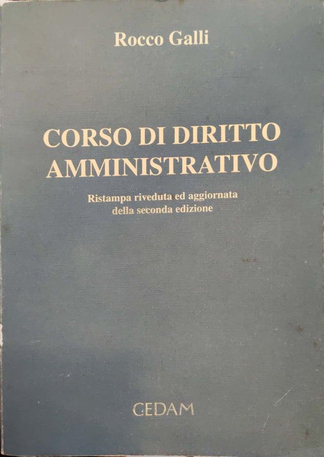 Corso di diritto amministrativo - copertina