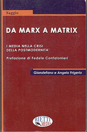 Da Marx a Matrix - copertina