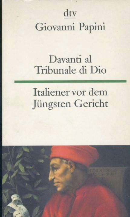 Davanti al tribunale di Dio. Italiener vor dem Jungsten Gericht - copertina