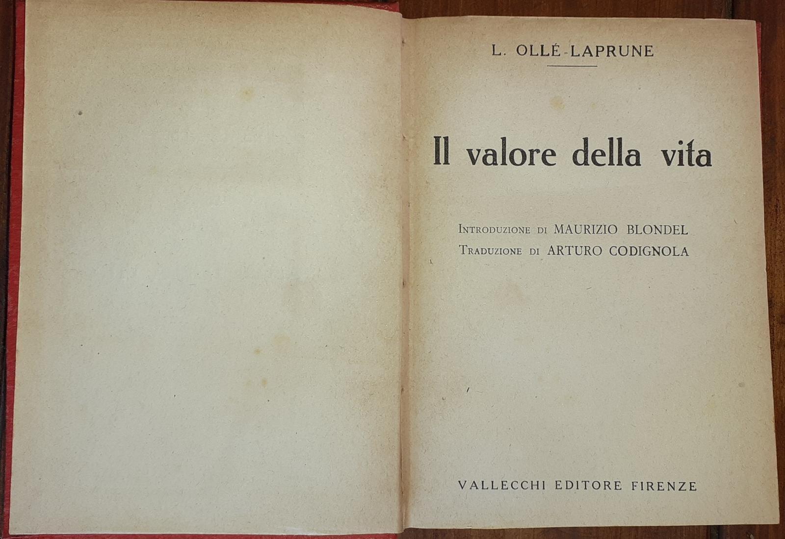 Il valore della vita - copertina