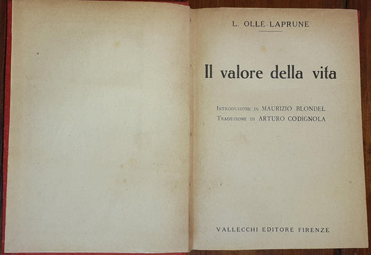 Il valore della vita - copertina