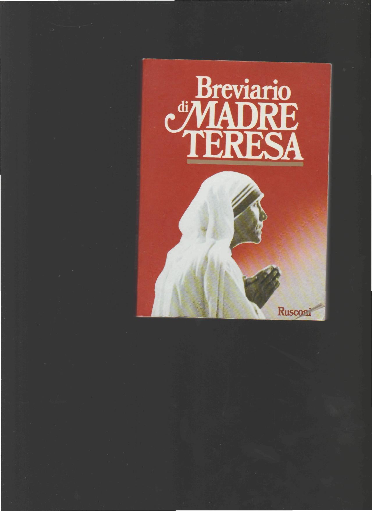 Breviario di madre Teresa - copertina