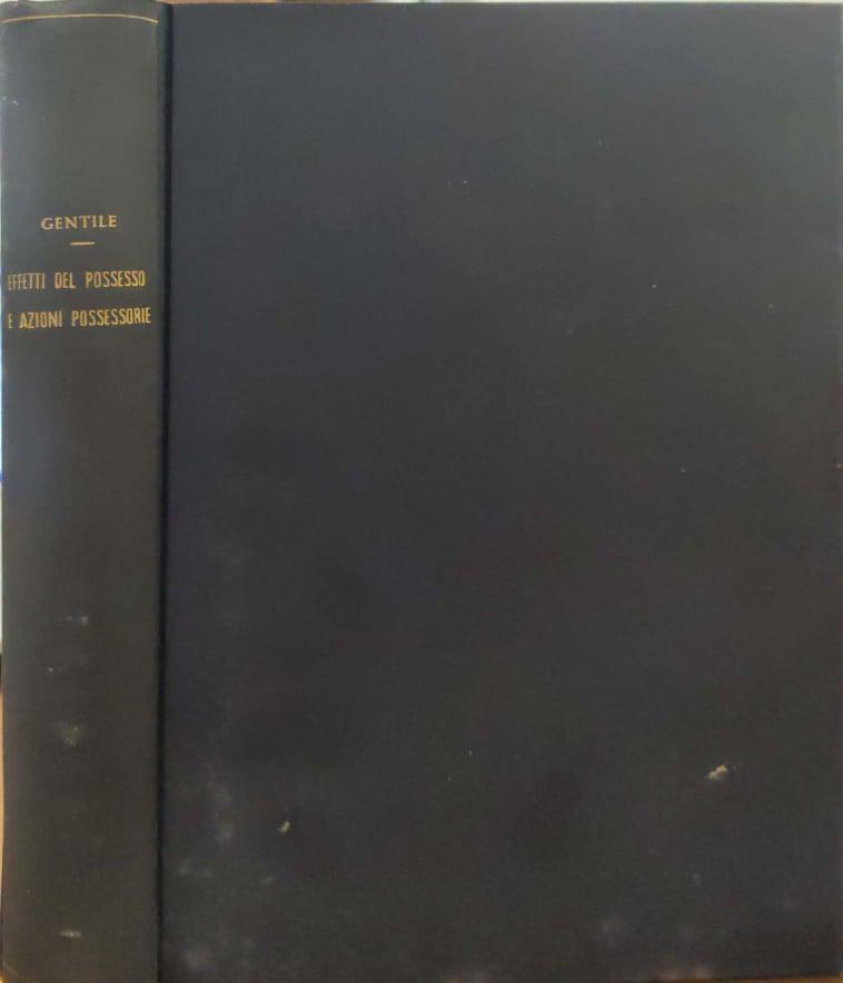 Effetti del possesso e azioni possessorie - copertina