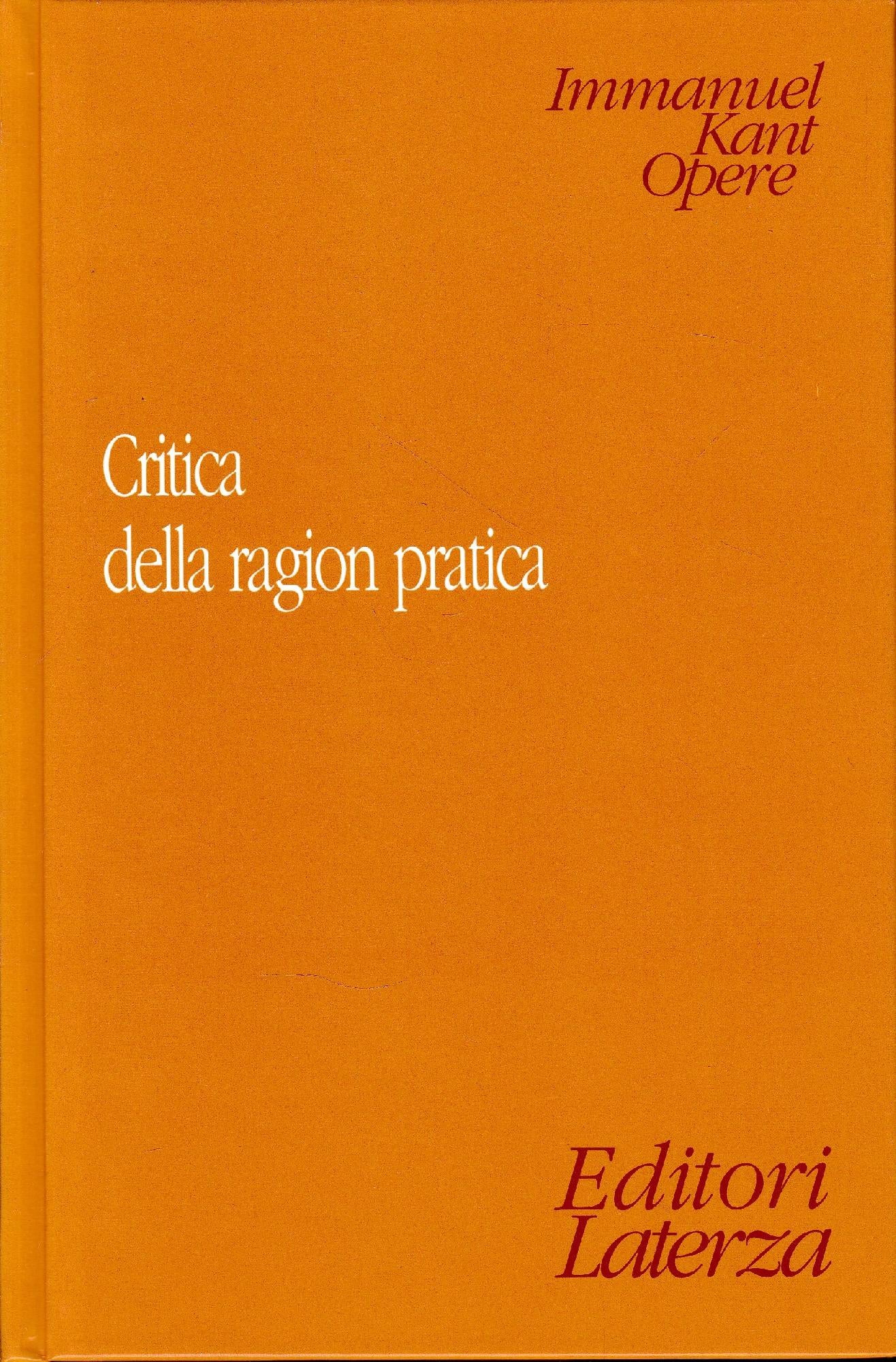 Critica della ragion pratica - copertina