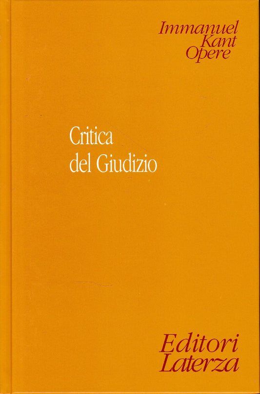 Critica del giudizio - copertina