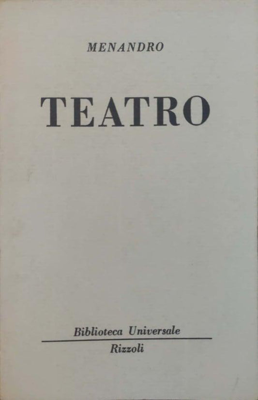 Teatro - copertina