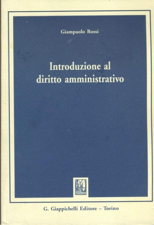 Introduzione al diritto amministrativo - copertina
